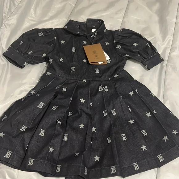 knee length dresses for ladies Burberry Pink Check Girls Dress - BOPF